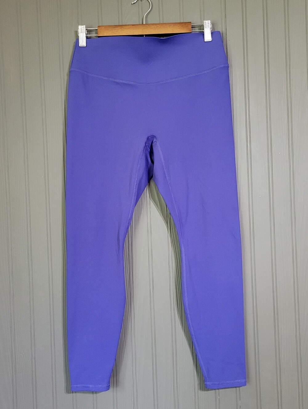 Fabletics PureLuxe Leggings Seamless High-Waist Pull-On Purple Women's Large